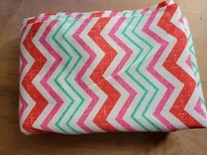 Waverly Inspiration Screen print Chevron Linen Cotton Blend Fabric 44"W x 2 yard - Picture 1 of 9