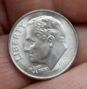 US 2016P Roosevelt Dime Coin 10 Cent - Picture 1 of 5