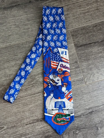 University Of Florida Gators Silk Tie Alligator 96 National Champs Merge Left Cover