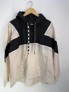 Susan Graver Gym WOMEN SZ M Sport Colorblocked Pull Sweatshirt Black/Cream - Picture 1 of 12