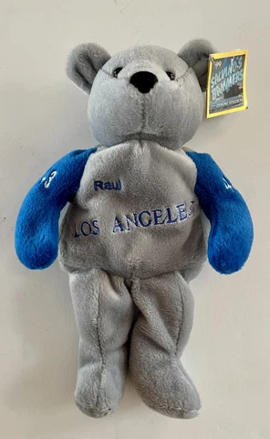 LA DODGERS Raul Mondesi Vintage Teddy Bear Plush NEW with Tag Cover