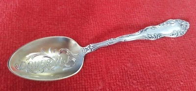 Cuchara de recuerdo Dover, Nueva Jersey Sterling Demitasse con cuenco de lavado dorado 9759 Foto 1 de 4