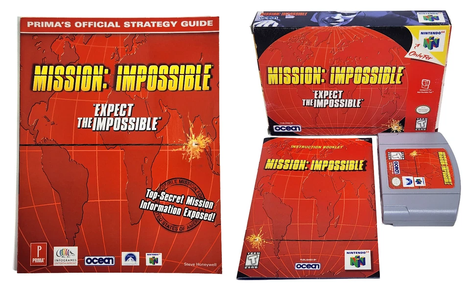 Mission Impossible Nintendo 64 Game 1998 Complete In Box CIB N64 Clean Guide - Image 1 of 4