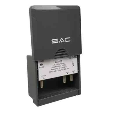 SAC 2 Way LTE Aerial Aeriel Masthead/Outdoor Splitter DC Pass Amplifier - Image 1 of 2