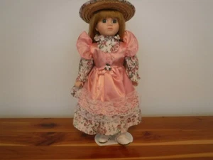 Porcelain "Tiffany" Doll 14" with Certificate of Authenticity American Home Trea - Picture 1 of 8