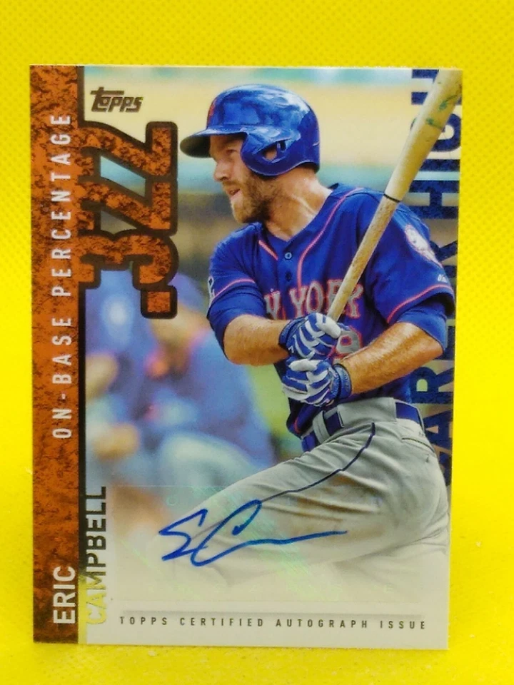 Eric Campbell 2015 Topps Career High AUTOGRAPH #CHA-EC - Image 1 of 2