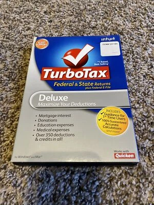 2010 TurboTax Deluxe (State download, Fed eFile) For Windows And Mac - Image 1 of 2