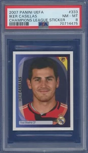 2007 Panini Champions League #333 Iker Casillas PSA 8 Madrid Spain LOW POP - Bild 1 von 2
