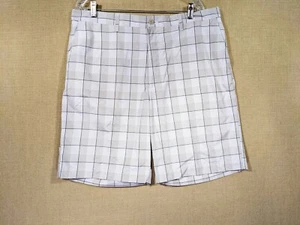PGA Tour pantaloncino golf uomo plaid taglia 38 - Foto 1 di 5