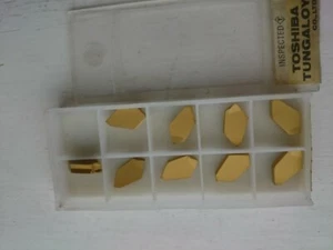 9 Tungaloy carbide parting inserts CTR4 grade T313W ( CTR 4 part off 4mm ) - Picture 1 of 2