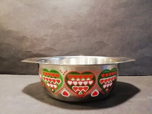 WMF Servierschale Cromargan mit Herzchenaufdruck Wilhelm Wagenfeld (2 vorhanden) - Bild 1 von 10