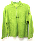 Ll Bean 1/4 Zip Pullover Jacket Womens Size Medium Green Fleece 0 Ys41