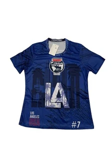 LA Los Angeles 2022 USA Global Running Race T-Shirt Bimbo #7 Blau Damen Gr. M Neu mit Etikett - Bild 1 von 9