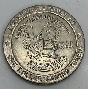 Dakota Territory Saloon Casino $1 Slot Gaming Token Deadwood South Dakota 1989 - Bild 1 von 2