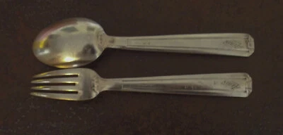 couverts enfant metal argenté Alain marque reneka - Photo 1/4