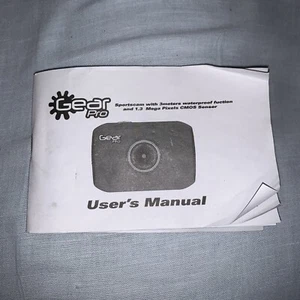 Gear Pro Sportscam 3 Meter Waterproof 1.3 Megapixels Users Manual Only - Picture 1 of 4