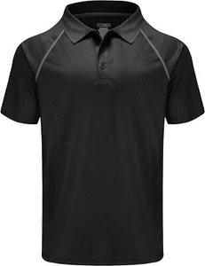 Men's Polo Shirts Short Sleeve Moisture Wicking Performance 3X-Large, Black - Picture 1 of 6