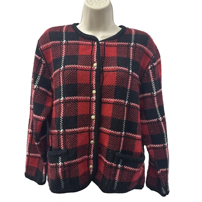 Cárdigan Suéter Tejido Kobe Cristal Años 90 De Colección Para Mujer Pequeño Otoño Botón Up Foto 1 de 4