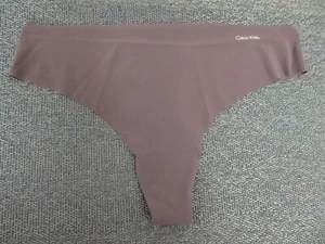 NWOT! Calvin Klein SZ L Gray Invisibles Hipster Thong Underwear D3428 Panty - Picture 1 of 3