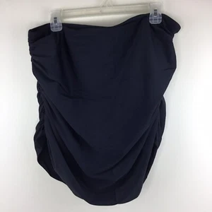 Coastal Blue Women's Plus Size Swimwear Retro High Waisted Faux Skirt Size 2X - Picture 1 of 6