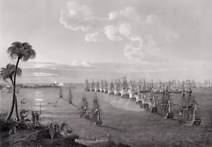 Lord Nelson BATTAGLIA del NILO 1808 incisione Nicholas POCOCK pinx grande MAPPA bonus - Foto 1 di 10