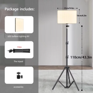 LED Video Lights Conference Photography Lighting Selfie Light Photo Studio Lamp - Picture 1 of 14