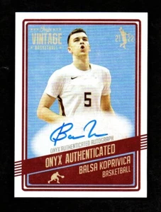 2021-22 Onyx Vintage Balsa Koprivica Florida State Autógrafo  - Imagen 1 de 2