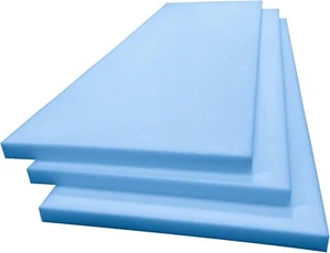 High Density Blue Upholstery Foam sheets 80" inch Long for Cushions, Sofas & Bed - Picture 1 of 8