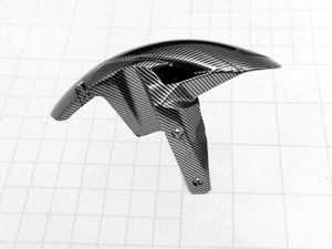 Front Tire Fender Guard Hugger Fairing Carbon Fiber For KAWASAKI 2019-2021 ZX-6R - Foto 1 di 8