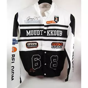 Womens Size (M) Detachable Motor Racing Jacket Vintage Bomber Jacket - Picture 1 of 7