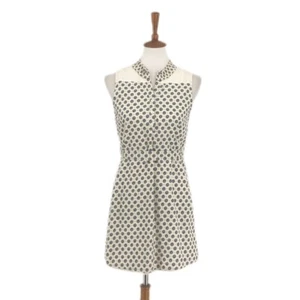 Esley Cream Floral Print Sleeveless Dress, Size S - Picture 1 of 6