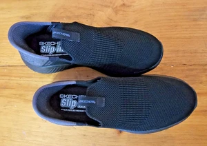 Sketchers - schwarze Slipper Mädchen - Größe US 1,5 - Bild 1 von 4