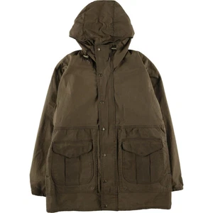 Filson Waxed Cotton Oilcloth Jacket Men's S Khaki Long Sleeve Double Zip Used - Picture 1 of 9