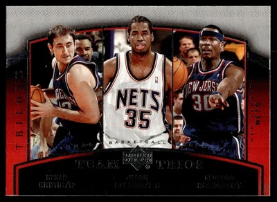 2006-07 Upper Deck Trilogy Nenad Krstic/Jason Collins/Clifford Robinson #78 Nets - Image 1 of 2