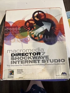 Macromedia Director 7 Shockwave Internet Studio Software For Windows 95/98/NT - Picture 1 of 4