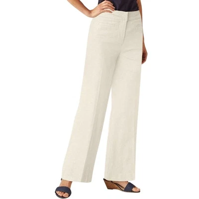 Chadwick’s Linen Wide Leg Pants Contoured High Waist Lined Pants Trousers Size 4 - Image 1 of 4