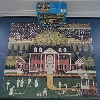 RARO Rompecabezas Wysocki Algodón Granja de Campo Hasbro 1000 Piezas MB Completo Americano Usado en Excelente Condición Foto 1 de 4