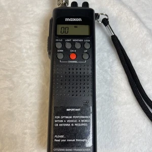 Maxon Deluxe CB Weather Radio HCB 40WX Portable Band Transceiver Tested *Video* - Picture 1 of 19