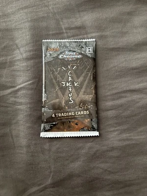 2025 Topps Chrome WWE x Cactus Jack Hobby Box PACKS - 4 Cards Per Pack - Image 1 of 3