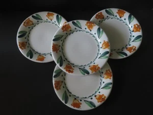 4 Richard Ginori Mondovi 9.5" Dinner / Luncheon Plates - HP Yellow Flowers - Picture 1 of 6