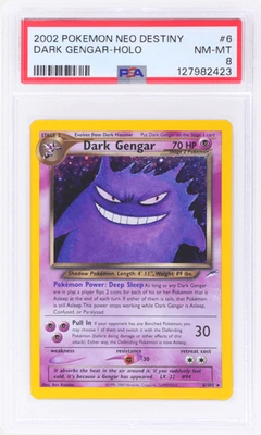 2002 Pokemon Neo Destiny Dark Gengar Holo #6 PSA 8 - Image 1 of 2