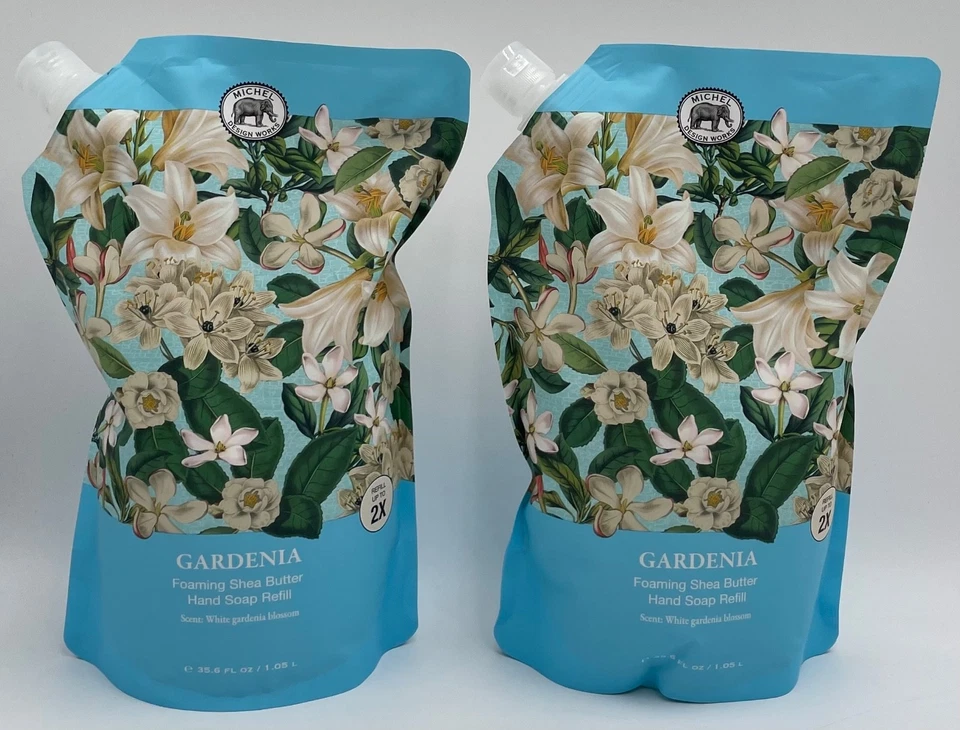 Michel Design Works GARDENIA Foaming Shea Butter Hand Soap Refill 35.6 Fl Oz
