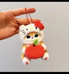 mofusand x Sanrio Characters Plush doll Hello Kitty Keychain - Picture 1 of 3
