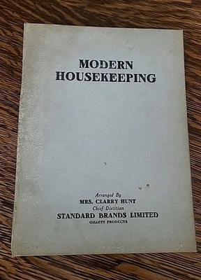 Modern Housekeeping 1928 Vintage Cookbook  By Gillett Products NICE CONDITION  - Image 1 of 4