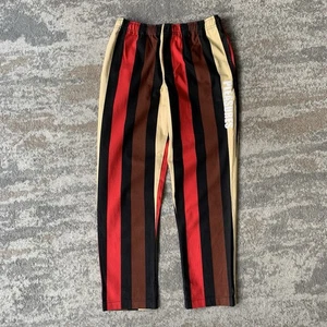 Pleasures Hose Large Herren rot gelb gestreift Baja Pant Relaxed Gummizug - Bild 1 von 13