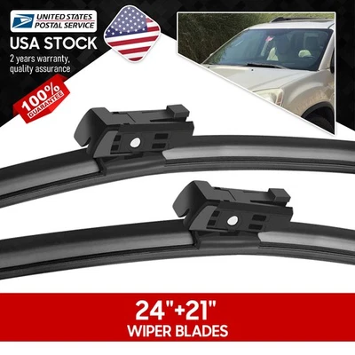 Windshield Wiper Blades 24''+21'' Set  For 2010-2016 Chevrolet Equinox Series - Image 1 of 4