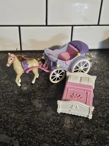 Vintage Fisher-Price liebevolle Familie Sweet Streets Pferdekutsche Bett Ersatz Y2k - Bild 1 von 8