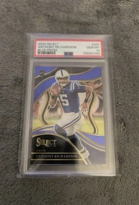 2023 Panini Select - Club Level Anthony Richardson #297 Blue Prizm /99(RC) PSA10 - Bild 1 von 2