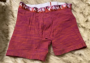 American Eagle AEO Mens Boxer Briefs Size Small Red / Orange burnout  6" NWOT - Picture 1 of 3