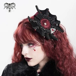 Devil Fashion Dark Steampunk Women Hairpin Headdress Bat Shape Hair Accessories - Picture 1 of 17